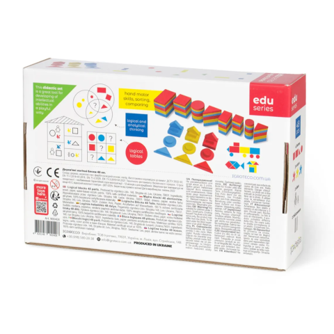 Blocuri logice din lemn, 48 piese [3]