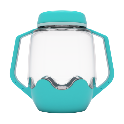 Jucarii si jocuri copii - Borcan pentru joaca senzoriala, albastru