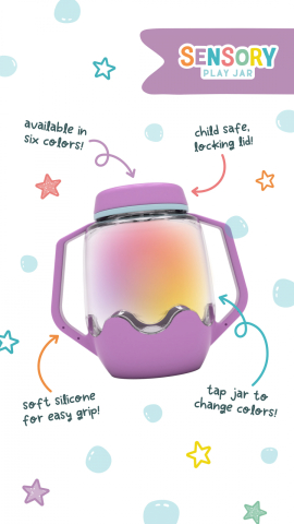 Borcan pentru joaca senzoriala, mov [3]