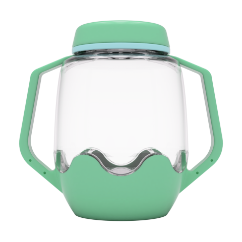 Jucarii si jocuri copii - Borcan pentru joaca senzoriala, verde