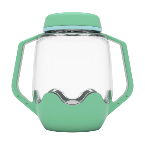 Jucarii si jocuri copii - Borcan pentru joaca senzoriala, verde