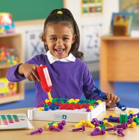 Bormasina Magica - set de baza, Educational Insights, 2-3 ani + [6]
