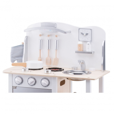 Bucatarie Bon appetit Alb/Argintiu, New Classic Toys, 2-3 ani + [4]