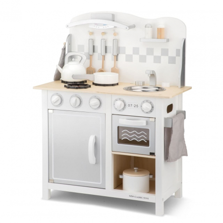 Bucatarie Bon appetit Deluxe Alb/Argintiu, New Classic Toys, 2-3 ani + [1]