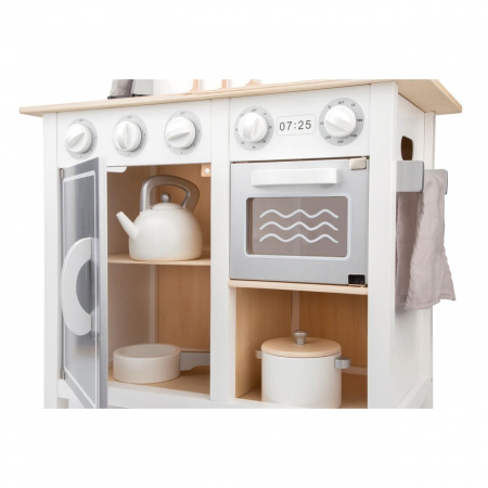 Bucatarie Bon appetit Deluxe Alb/Argintiu, New Classic Toys, 2-3 ani + [2]