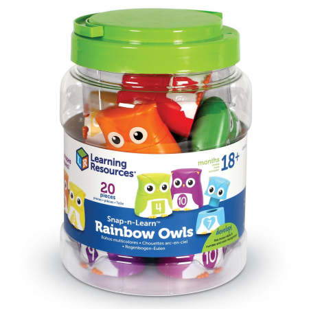 Cadouri copii - Bufnite cu cifre si forme, Learning Resources, 1-2 ani +