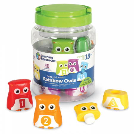 Bufnite cu cifre si forme, Learning Resources, 1-2 ani + [1]