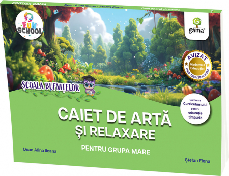 Carti pentru copii - Caiet de artă și relaxare pentru grupa mare
