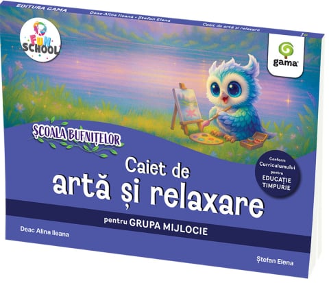 Carti pentru copii - Caiet de arta si relaxare pentru grupa mijlocie