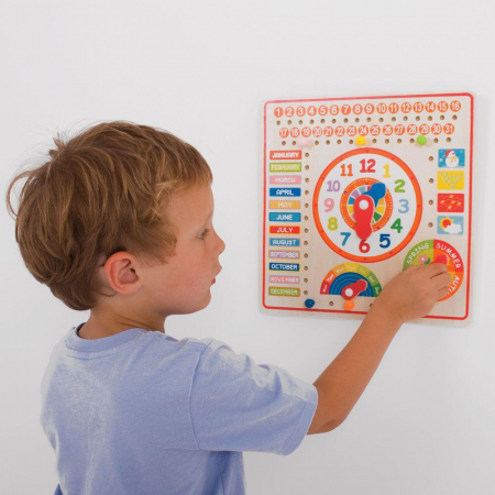 Calendar luni, zile, data si ora, BIGJIGS Toys, 2-3 ani + [6]