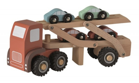 Jucarii copii 1-2 ani - Camion cu masini culori pastel, Egmont toys, 0-1 ani +