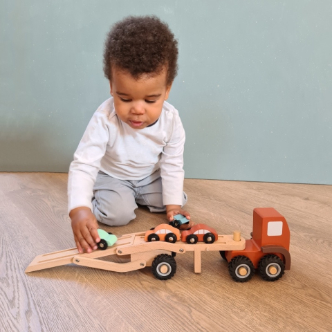 Camion cu masini culori pastel, Egmont toys, 0-1 ani + [2]