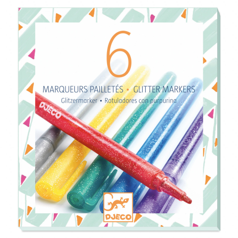Vârsta - Carioca (marker) cu sclipici Djeco, 6-7 ani +