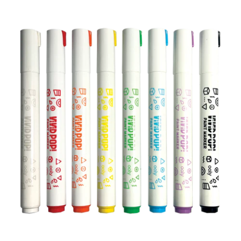 Carioci cu vopsea Vivid Pop! - set de 8, clasic [4]