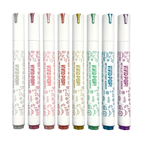 Carioci cu vopsea Vivid Pop! - set de 8, metalic [3]