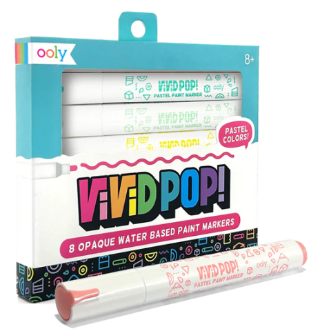 Carioci cu vopsea Vivid Pop! - set de 8, pastel [5]