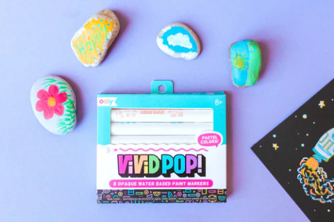 Carioci cu vopsea Vivid Pop! - set de 8, pastel [8]