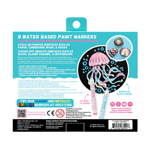 Carioci cu vopsea Vivid Pop! - set de 8, pastel [9]