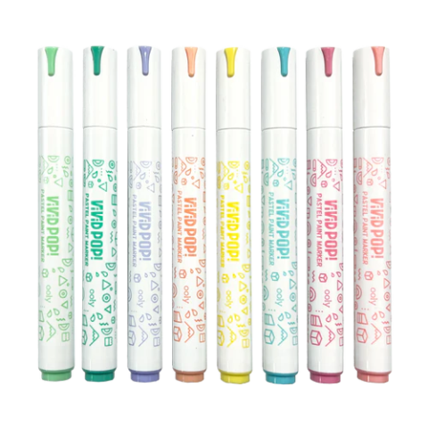 Carioci cu vopsea Vivid Pop! - set de 8, pastel [1]