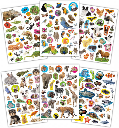 Carte cu abtibilduri - Animalute [1]