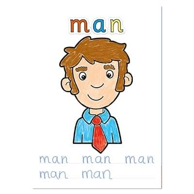 Carte de colorat cu activitati in limba engleza si abtibilduri Primele cuvinte FIRST WORDS, Orchard Toys, 2-3 ani + [3]