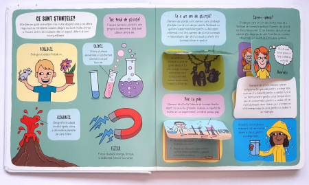 Carte interactiva cu clapete, Micii Exploratori - Stiinte, Editura Gama, 3-5 ani [1]