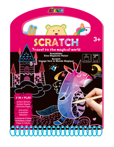 Jocuri creative - Carte portabila cu activitati de razuit - Calatorie in lumea magica