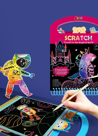 Carte portabila cu activitati de razuit - Calatorie in lumea magica [5]