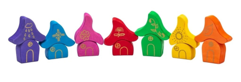 Jucarii si jocuri copii - Casutele piticilor, joc handmade Marc toys