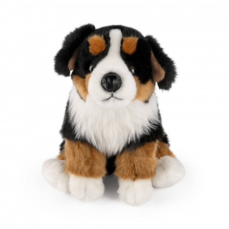 Jucarii bebelusi - Catelus Saint Bernard in sezut, Jucarie de plus 20 cm, Living Nature