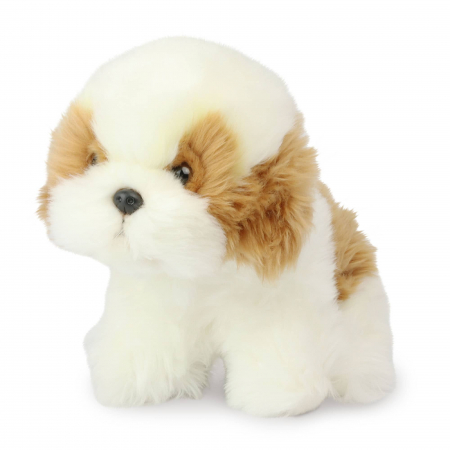 Jucarii baieti - Catelus Shih Tzu, Jucarie de plus 20 cm, Living Nature