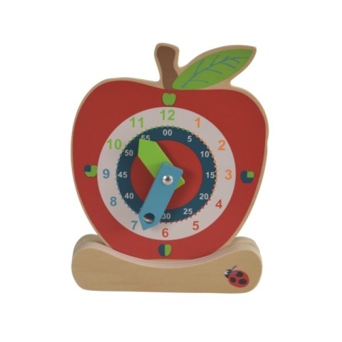 Jucarii educative 2 - 3 ani - Ceas de masa din lemn, Egmont toys, 2-3 ani +