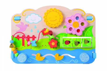 Centre de activitati - Centru de activitati - In gradina, BIGJIGS Toys, 0-1 ani +