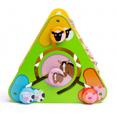 Centru de activitati - litere si imagini in engleza, BIGJIGS Toys, 1-2 ani + [3]