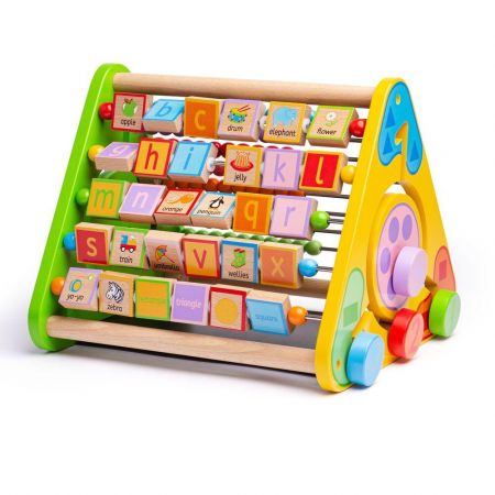 Centre de activitati - Centru de activitati - litere si imagini in engleza, BIGJIGS Toys, 1-2 ani +