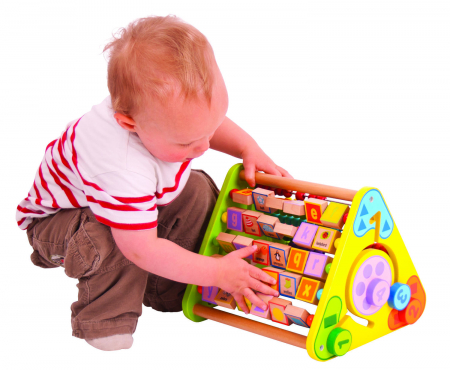 Centru de activitati - litere si imagini in engleza, BIGJIGS Toys, 1-2 ani + [11]