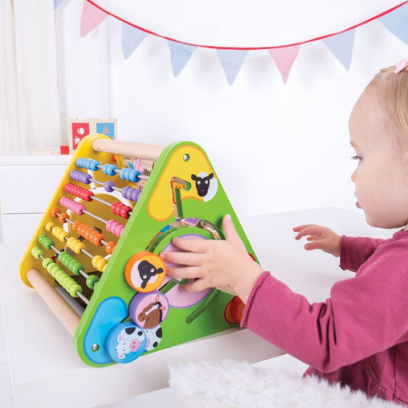Centru de activitati - litere si imagini in engleza, BIGJIGS Toys, 1-2 ani + [9]