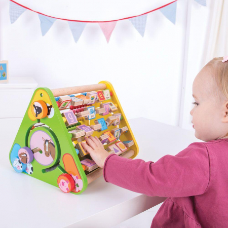 Centru de activitati - litere si imagini in engleza, BIGJIGS Toys, 1-2 ani + [8]