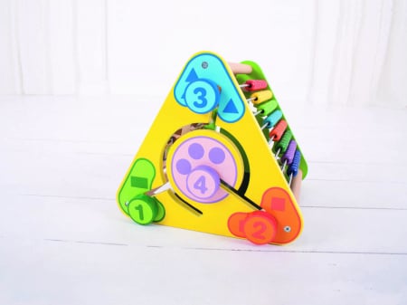 Centru de activitati - litere si imagini in romana, BIGJIGS Toys, 1-2 ani + [8]