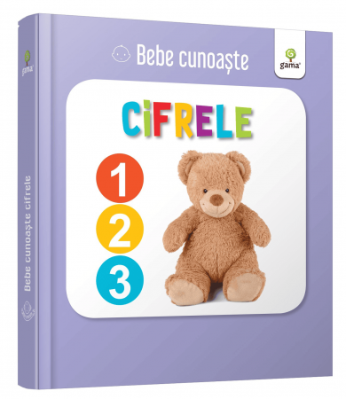Carti senzoriale bebelusi - Cifrele, Editura Gama, 0-1 ani +