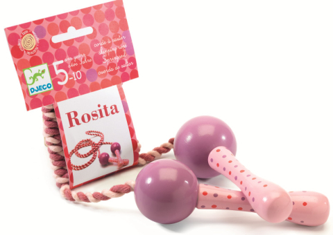 Jucarii de exterior - Coarda de sarit Djeco, Rosita, 6-7 ani +