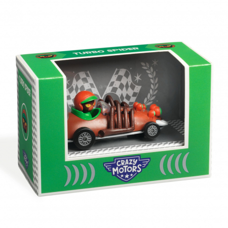 Jucarii si jocuri copii - Colectia Crazy Motors Djeco, Masina de curse Turbo Spider, 3-9 ani