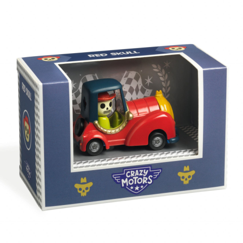 Masinute si trenulete - Colectia Crazy Motors Djeco, Masina Red Skull, 3-9 ani