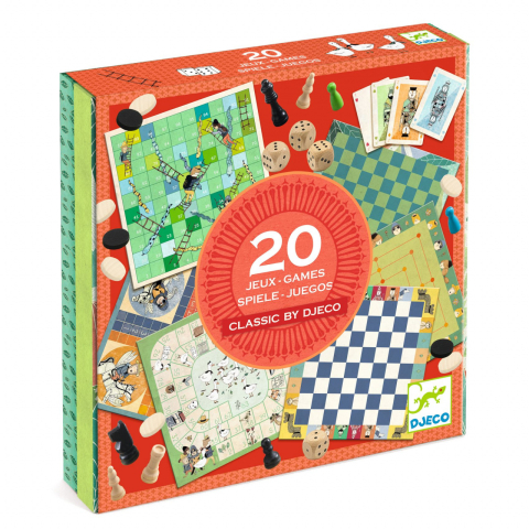 Vârsta - Colectia Djeco - 20 jocuri clasice, 2-3 ani +
