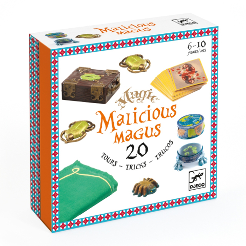 Vârsta - Colectia magica Djeco Malicious Magus, 20 de trucuri de magie, 6-7 ani +