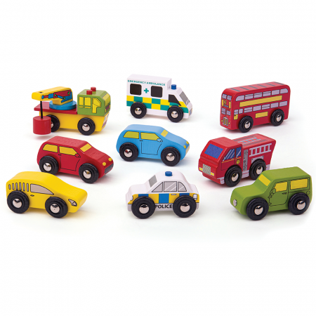 Jucarii baieti - Colectia mea de vehicule, BIGJIGS Toys, 2-3 ani +