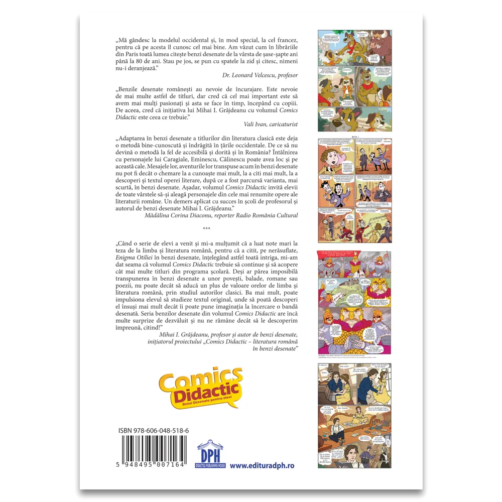 Comics Didactic: Literatura romana in benzi desenate, DPH, 5-10 ani [1]