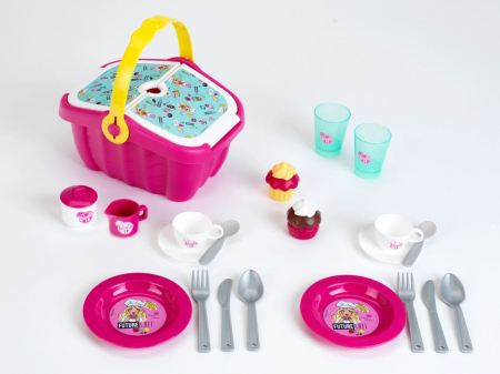 Cos picnic Barbie cu accesorii, Klein, 2-3 ani + [1]