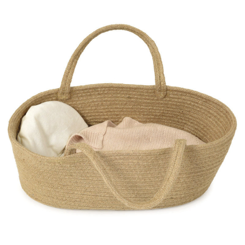 Jucarii copii 1-2 ani - Cosulet din sfoara impletita pentru papusa, Egmont Toys, 12 luni+