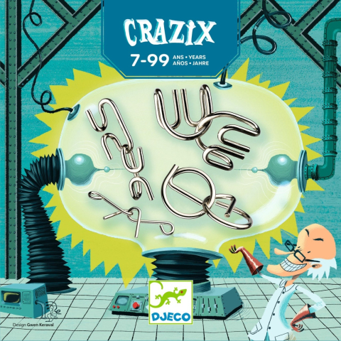 Crazix 6 jocuri metalice de logica, Djeco, 6-7 ani + [3]